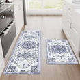 thumbnail image 1 of Blue and Gray Boho Kitchen Mats Set of 2 Non Slip, Cushioned Anti-Fatigue Kitchen Rugs, Waterproof Kitchen Rugs and Mats Set, Kitchen Comfort Standing Mat for Sink, 18'''' x 48'''' + 18'''' x 30'''', 1 of 6