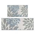 thumbnail image 1 of Blue and Gray Floral Pattern Kitchen Rugs Sets Of 2,Anti Fatigue Kitchen Mat Rugs Non Slip Washable,Decorative Kitchen Floor Mats for Kitchen,Sink,Laundry,17"x30"+17"x47", 1 of 7
