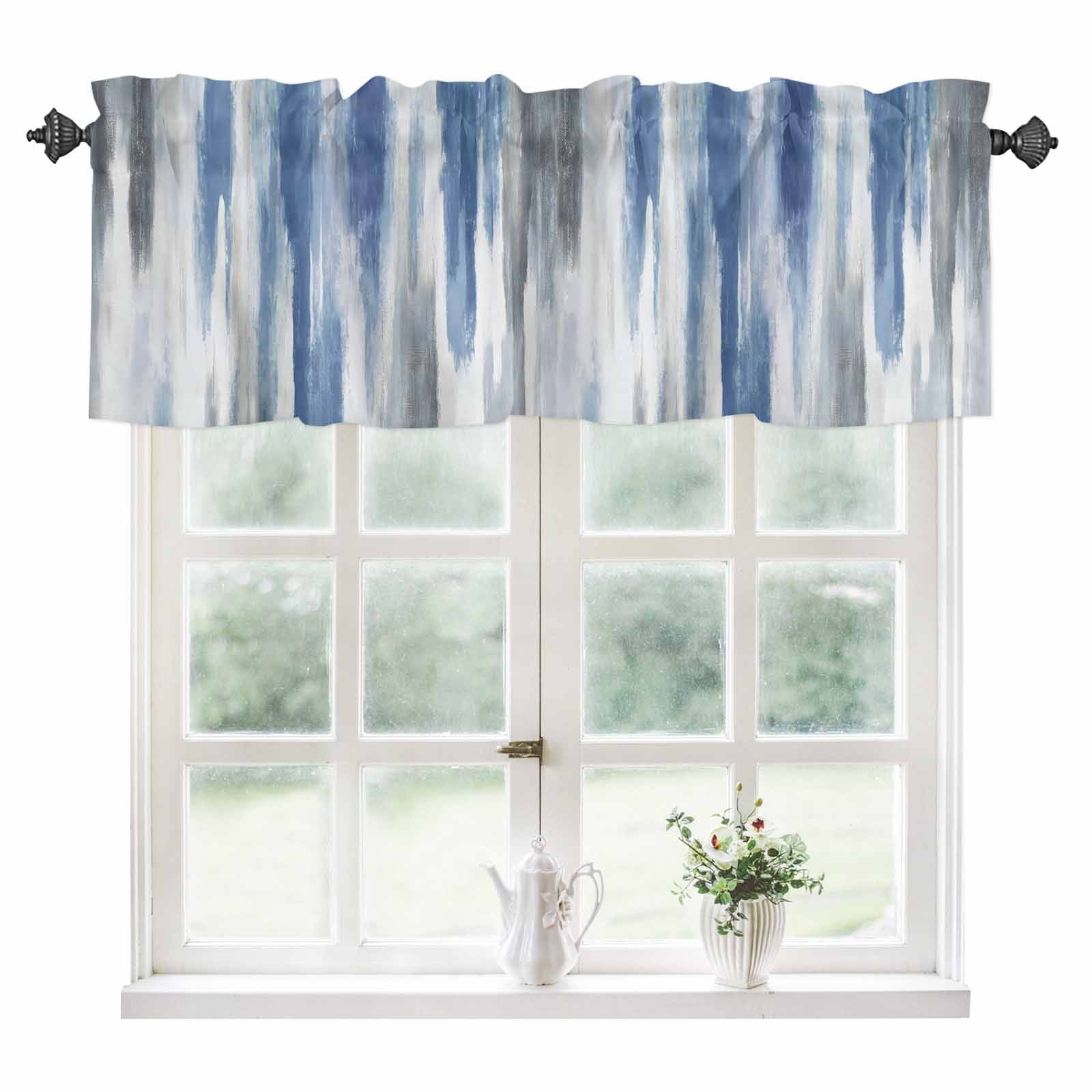 Blue And Gray Valance