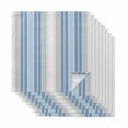 thumbnail image 1 of Blue Gray Stripes Cloth Napkins, Contemporary Minimalist Abstract Lines Washable and Reusable Dinner Napkins Set of 8, Table Napkin for Kitchen Party Birthday Wedding Hotel Housewarming 20"x20", 1 of 8