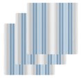 thumbnail image 1 of Blue Gray Stripes Kitchen Dish Towels for Drying Dishes Set of 3, Contemporary Minimalist Abstract Lines Waffle Weave Microfiber Hand Tea Bathroom Towels Quick Dry & Absorbent Towel 12x12, 1 of 7