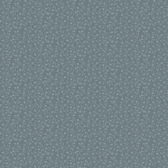 Blue-Gray, Tiny Floral, Fabric, Floret Collection, Riley Blake Basics, C675R-CADET, by The Yard