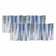 thumbnail image 1 of Blue Gray Valances for Windows, Decorative Rod Pocket Window Valance Curtains, Modern Simple Abstract White Ombre Texture Short Curtain Drapes for Kitchen/Living Room, 2 Panels, 42" W x 18" L, 1 of 8