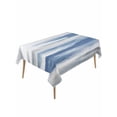 thumbnail image 1 of Blue Gray White Table Cloth, Modern Abstract Mottled Aesthetic Waterproof Tablecloth for Rectangle Tables, Reusable Washable Fabric Table Cover for Restaurant Kitchen Dining Tables 60"x120", 1 of 6