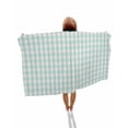 thumbnail image 1 of Blue Green Beach Towels Oversized Super Absorbent, Grid Checkered Plaid Gingham Lattice Trellis Lightweight Bath Towel Quick Dry Sets For Bathroom/Pool/Rv Camping/Beach Play/Gym Room/Picnic 30"x60", 1 of 8