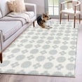 thumbnail image 1 of Blue Green Bohemia Area Rugs 2.7'x5', Washable Small Throw Rugs for Kitchen Bedroom, Vintage Abstract Boho Flowers Cream Indoor Outdoor Rug Non-Slip Low Pile Carpet Runner Reversible Floor Mats, 1 of 8