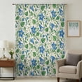 thumbnail image 1 of Blue Green Botanical Sheer Curtains 108 Inches Extra Long, Spring Floral Summer Rustic Light Filering Curtains, Privacy Drapes Simi Floor to Veiling Curtain for Living Room Large Window Treatment, 1 of 8