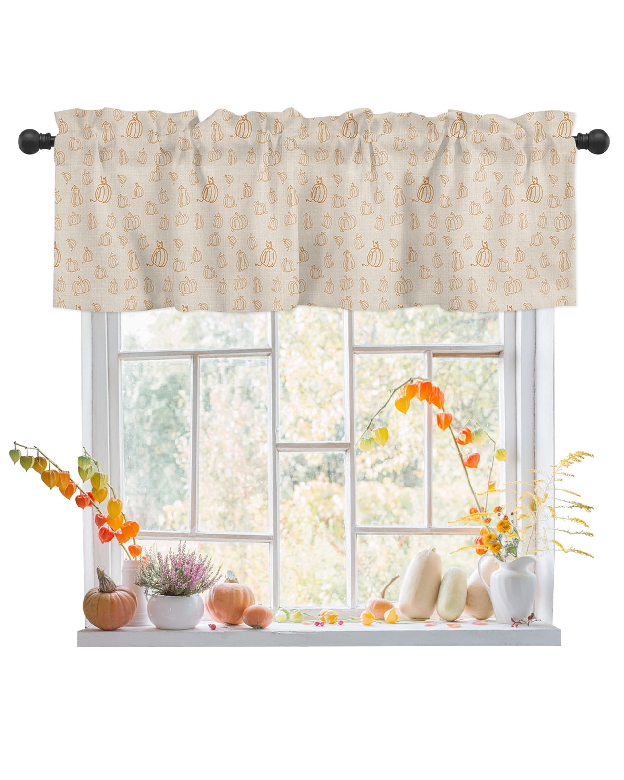 Easter Bunny Curtain Valances for Windows Treatment Tier Curtains