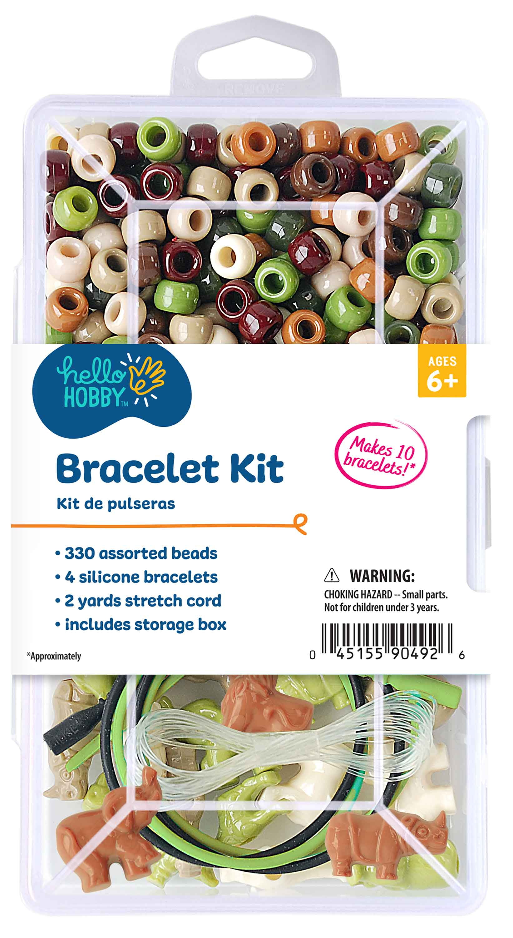 Hello Hobby Butterfly Bracelet Kit includes 420 Beads and Cord to