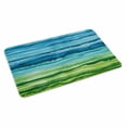 thumbnail image 1 of Blue Green Doormat Outdoor Entrance 20"x31.5", Gradient Watercolor Modern Abstract Art Absorb Moisture Dirt Door Mats, Non-Slip Rubber Backing Floor Mats Indoor, Low-Profile Front Door Rugs, 1 of 9