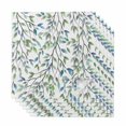 thumbnail image 1 of Blue Green Eucalyptus Cloth Napkins, Spring Botanical Leaves Weeping Washable and Reusable Dinner Napkins Set of 6, Table Napkin for Kitchen Party Birthday Wedding Hotel Housewarming 20"x20", 1 of 9