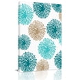 Blue Green Floral Canvas Wall Art for Living Room, Modern Blue Green ...