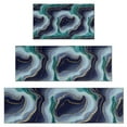 thumbnail image 1 of Blue Green Gold Marble Pattern Kitchen Rugs Sets Of 3,Kitchen Runner Rugs Non Skid Washable,Decorative Kitchen Floor Mats for Kitchen,Sink,Laundry,17"x30"+ 17"x47" + 17"x59", 1 of 6