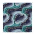 thumbnail image 1 of Blue Green Gold Marble Pattern Square Fitted Tablecloth with Elastic Edge,Square Table Cover,Washable Elastic Table Cover for Home Kitchen Party Decor 34"x34", 1 of 6