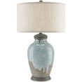 thumbnail image 1 of Blue-Green Gray Hiroshi Gray Chatswood Table Lamp, 1 of 4