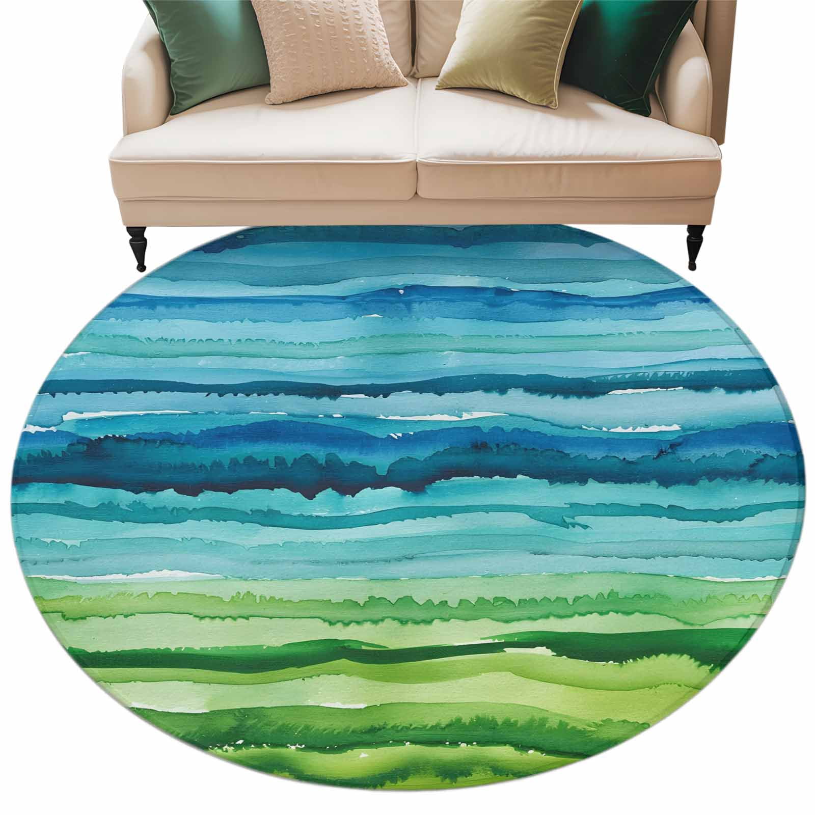 Blue Green Large Area Rugs for Bedroom Living Room, Soft Non Slip ...