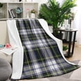 thumbnail image 1 of Blue Green Plaid Checkered Pattern Blanket,Comfortable Soft Flannel Throw Blanket,All Season,Warm Lightweight Blankets for Sofa Bed Couch Living Room Chair,40"x50", 1 of 4