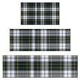 thumbnail image 1 of Blue Green Plaid Checkered Pattern Kitchen Rugs Sets Of 3,Kitchen Runner Rugs Non Skid Washable,Decorative Kitchen Floor Mats for Kitchen,Sink,Laundry,17"x30"+ 17"x47" + 17"x59", 1 of 6