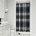 thumbnail image 1 of Blue Green Plaid Checkered Pattern Shower Curtain 36"x72" ,Bathroom Decorative Shower Curtains Set with 12 Hooks,Modern Waterproof Washable Shower Curtain, 1 of 6