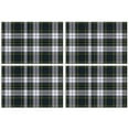 thumbnail image 1 of Blue Green Plaid Checkered Pattern Summer Placemats Table Placemats Set Of 4-Linen Kitchen Washable Placemats Table Mats 11.8"x17.7" Non-Slip Heat Resistant, 1 of 6