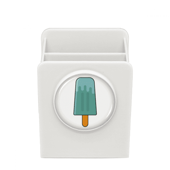 Blue Green Popsicle Sweet Ice Desk Pencil Holder Cup Pen Organizer