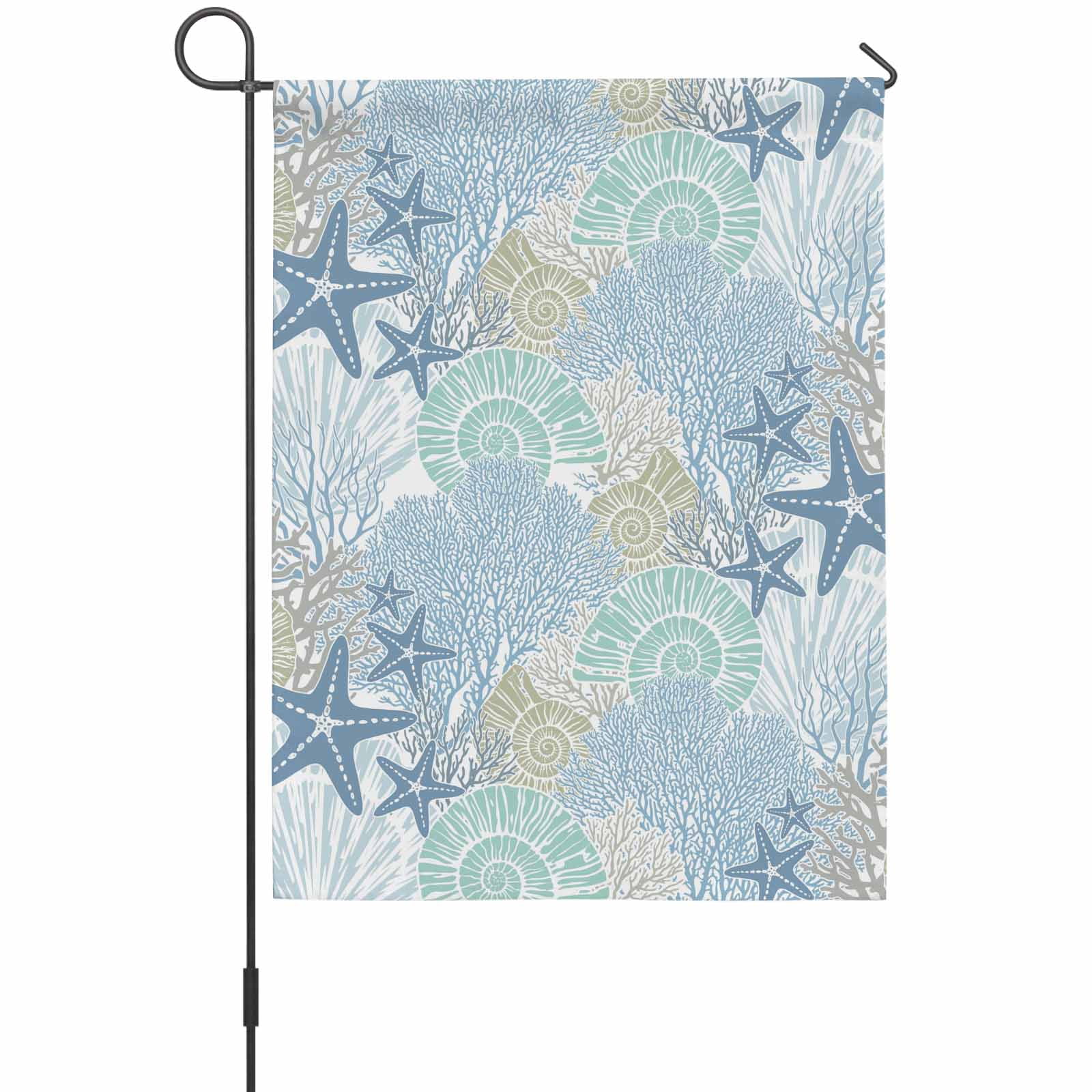 Blue Green Sea Garden Flag 12 x 18 Inches, Nautical Coastal Ocean ...