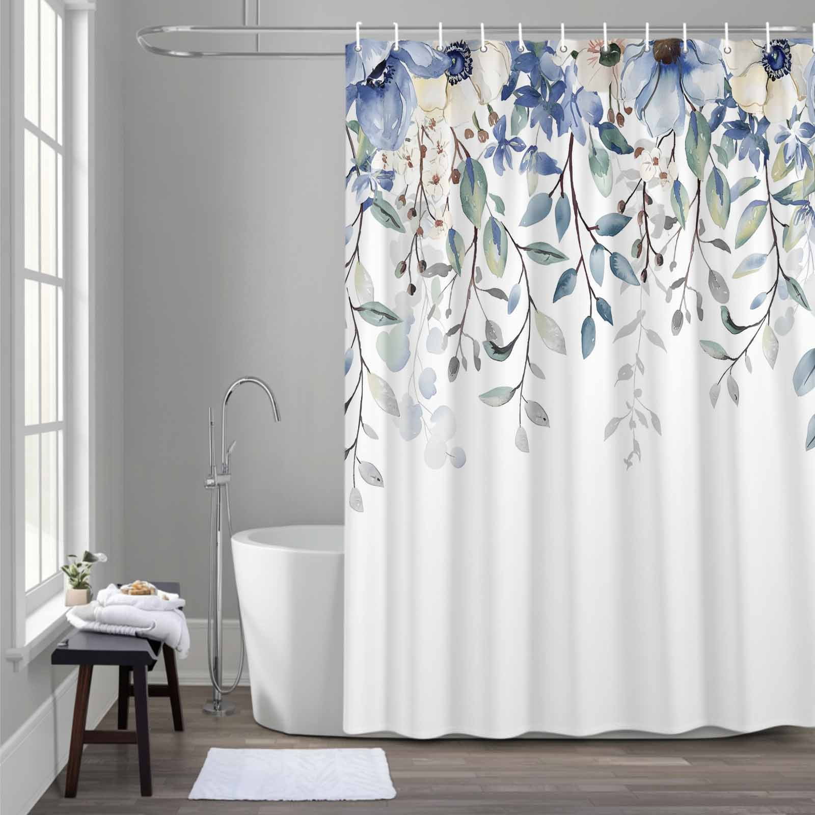 Blue Green Shower Curtainnull