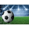 Blue Green Soccer Football Field Backdrop for Photography Boys Birthday