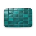 Blue Rug Stock Image Blue Green Square Ceramic Pattern Bath Rug, Soft Absorbent Bathroom Mat ...