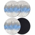 thumbnail image 1 of Blue Grey Abstract Coasters Set of 4, Absorbent Coasters for Drinks, Gradient Geometric Graffiti Modern Art Coaster for Desk Coffee Table Protection, Home Decor House Warming Gifts 4", 1 of 8