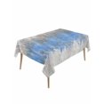 thumbnail image 1 of Blue Grey Abstract Rectangle Tablecloth, Gradient Geometric Graffiti Modern Art Waterproof & StainResistant Tablecloth, Washable Oil-proof Table Cover for Dining/Party/Wedding/Buffet 54x108 In, 1 of 9