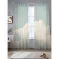 thumbnail image 1 of Blue Grey Cloudy Sky Sheer Curtains for Living Room Bedroom Modern Vintage Nature Scenery Sheer Curtains 96 Inch Long 2 Panels Set Light Filtering Curtain Window Treatments Drapes for Dining Room, 1 of 6