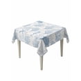 thumbnail image 1 of Blue Grey Coastal Table Cloth, Sea Turtle Nautical Coral Summer Beach Waterproof Tablecloth for Square Tables, Reusable Washable Fabric Table Cover for Restaurant Kitchen Dining Tables 60"x60", 1 of 6