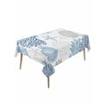 thumbnail image 1 of Blue Grey Coastal Table Cloth, Summer Beach Coral Shell Starfish Waterproof Tablecloth for Rectangle Tables, Reusable Washable Fabric Table Cover for Restaurant Kitchen Dining Tables 54"x108", 1 of 6
