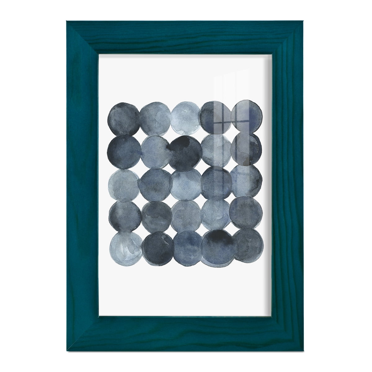 Blue Grey Density I -Framed Print w/glass-Ocean Blue