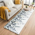 thumbnail image 1 of Blue Grey Eucalyptus 2'x6' Runner Rugs for Hallway Kitchen Bedside Non Slip Washable, Watercolor Spring Weeping Botanical Entryway Rug Runners with Rubber Backing, Long Carpet Runner for Laundry Room, 1 of 8