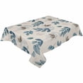thumbnail image 1 of Blue Grey Eucalyptus Rectangle Tablecloths 60x84,Fall Botanical Floral Leaves Beige Table Cloth Table Cover Indoor/Outdoor Tabletop Decor for Wedding Holiday Party Dinner Baby Shower, 1 of 7