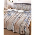 thumbnail image 1 of Blue Grey Forest Twin Size Down Alternative Comforter, Lightweight Comforter Quilt Bedding Set with Pillow Shams Grey Modern Art Oil Painting All Seasons Bed Comforter Duvet Insert 68"x86", 1 of 7
