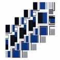 thumbnail image 1 of Blue Grey Geometric Kitchen Dish Towels for Drying Dishes Set of 4, Abstract Art Irregular Contemporary Waffle Weave Microfiber Hand Tea Bathroom Towels Quick Dry & Absorbent Towel 15.7x23.6, 1 of 7
