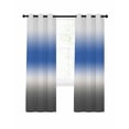 Photo inspiration: Picture Idea: Blue And Grey Gradient Blackout Curtains For Bedroom Living Room