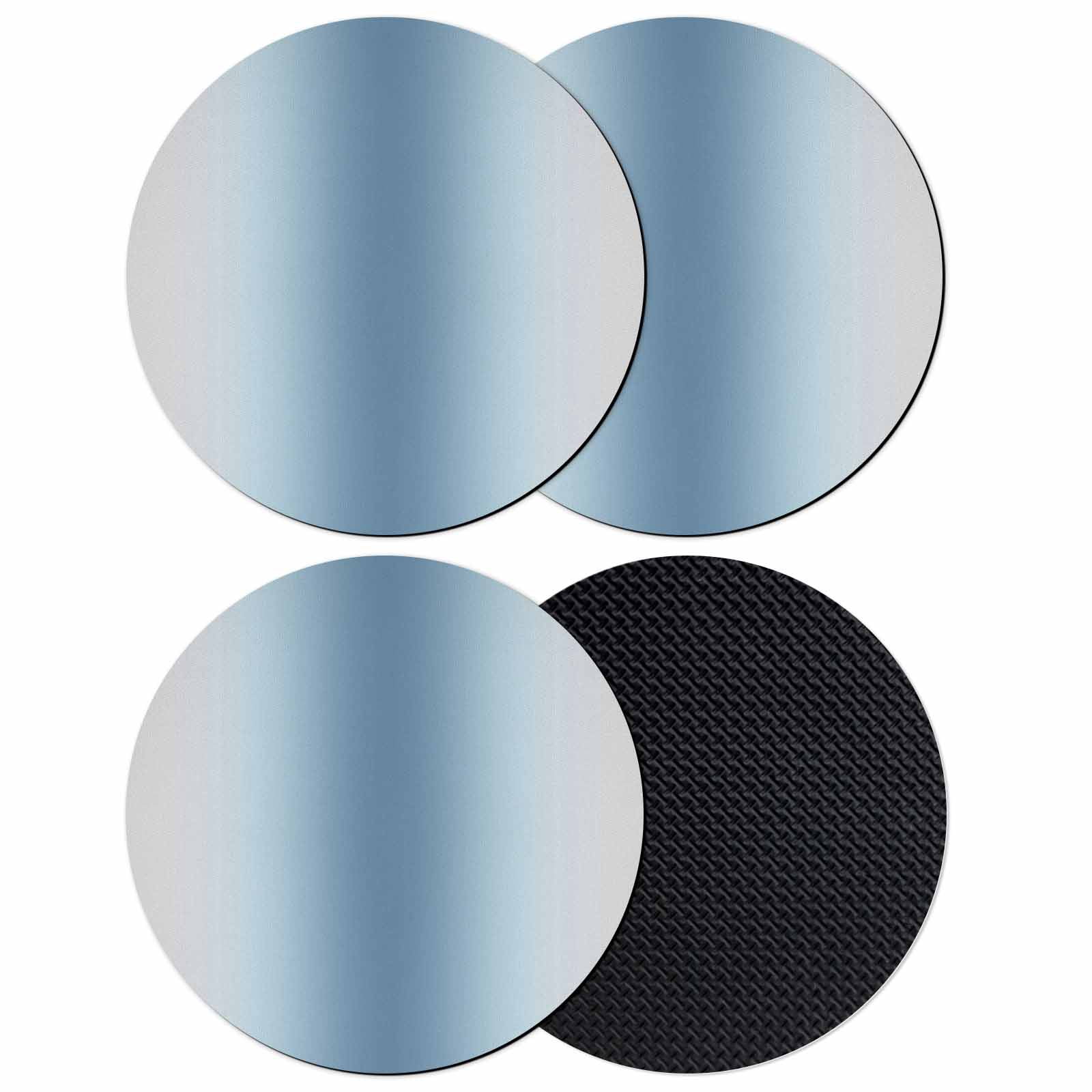 View of Blue Grey Ombre Coasters Set of 4, Absorbent Coasters for Drinks ...