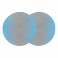 thumbnail image 1 of Blue Grey Ombre Round 13 Inch Placemats Set of 2, Modern Gradient Abstract Art HeatResistant Non Slip Place Mats for Dining Table, Wipeable Braided Kitchen Table Mats for Housewarming, 1 of 9