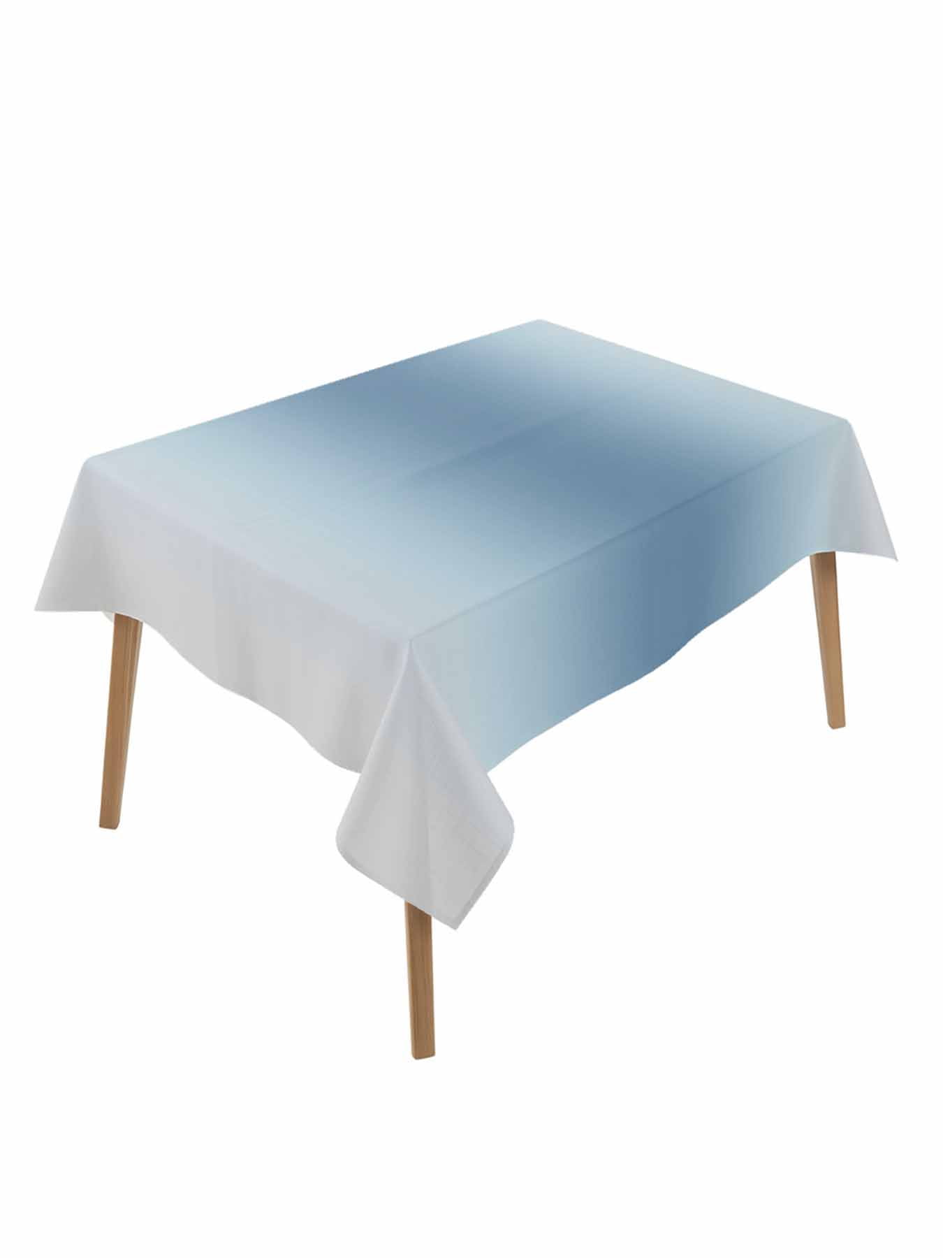 Blue Grey Ombre Table Cloth, Waterproof Tablecloth for Rectangle Tables ...