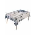 thumbnail image 1 of Blue Grey Shabby Table Cloth 54x108 Inch Rectangle, Vintage Abstract Art Modern Waterproof Tablecloth Washable Table Cover for Party Picnic Dinner Decor, 1 of 9