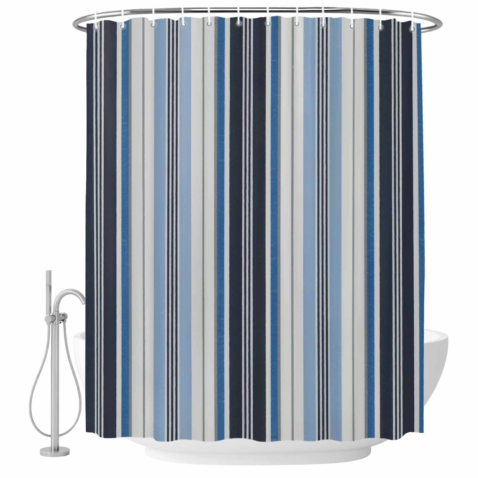 Gray Blue Shower Curtainnull