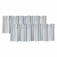 thumbnail image 1 of Blue Grey Stripes Curtain Valances for Windows, Kitchen Valance Window Treatments Panel 2 Pack, Simple Striped Lines Minimalist Modern Rod Pocket Short Curtains for Bathroom Bedroom 42 x 12 Inch, 1 of 8
