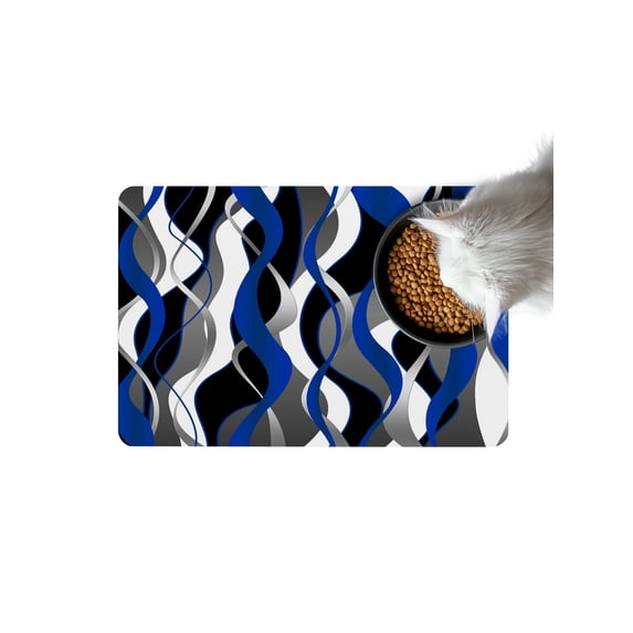 Blue Grey Stripes Doormat Non Slip Diatomaceous Earth Door Mat ...