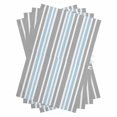 thumbnail image 1 of Blue Grey Stripes Kitchen Towels Set of 4, Water Absorbent Dish Towel, Simple Striped Lines Minimalist Modern Decorative Hand Towels - Quick Drying Cloth for Cooking Baking, 18x28 Inch, 1 of 8