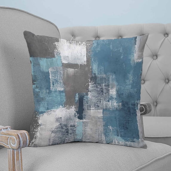 Best HD Pictures about  Blue Grey Throw Pillows  with No AI Images