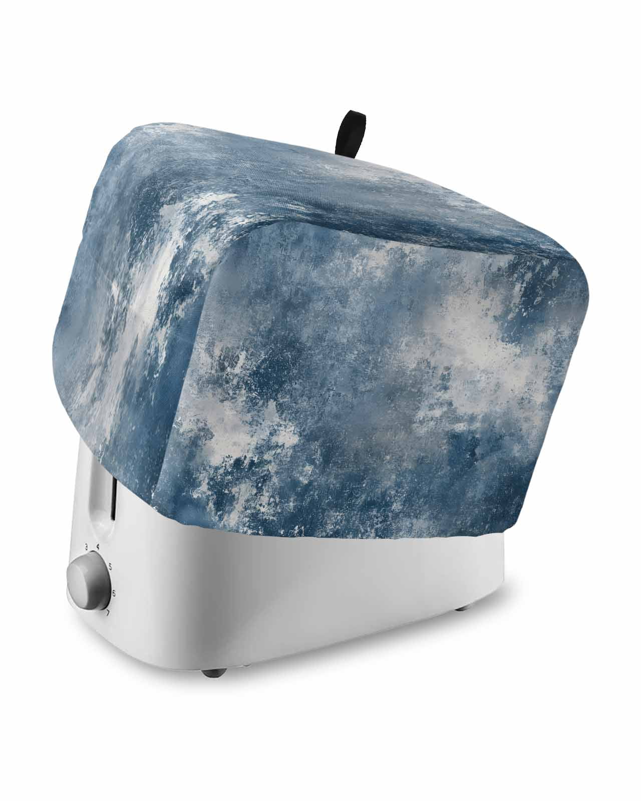 Blue Grey Toaster Cover 2 Slice, Oil Painting Modern Abstract Dustproof ...